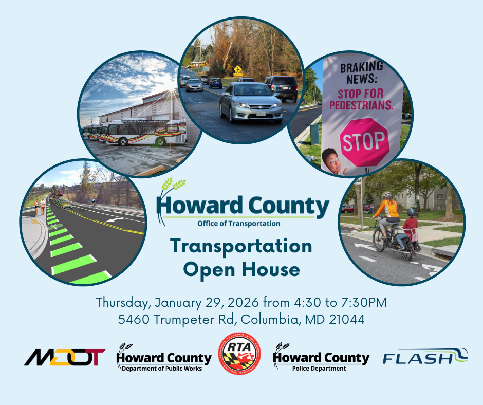 2026 Transportation Open House will be held January 29th at Wilde Lake High School from 4:30 to 7:30PM.