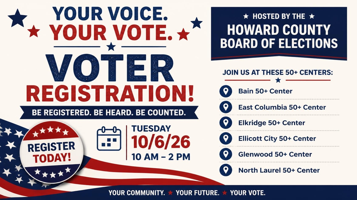 Voter Registration Event October 6, 2026 at multiple locations