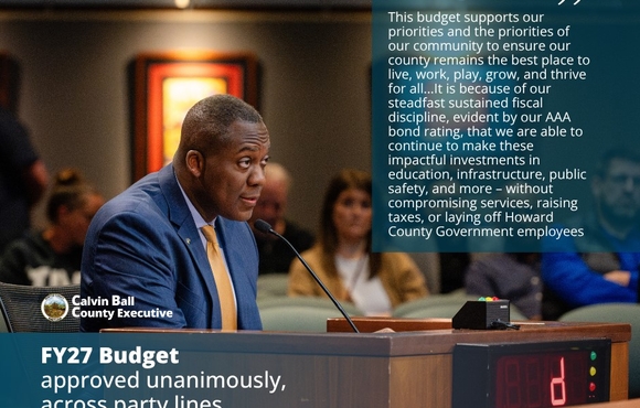 County Executive announces unanimous approved FY27 Budget 