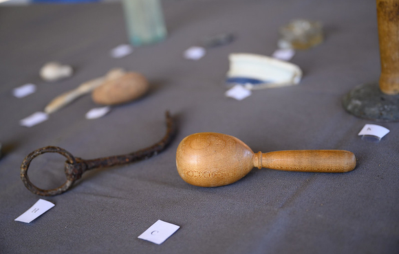 Artifacts on display.