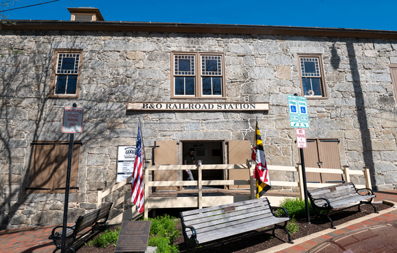 The exterior of the B&O Ellicott City Station Museum