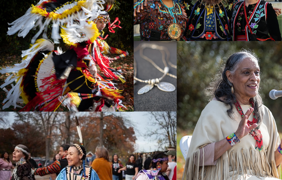 A collage showing several performers from different indigenous backgrounds at past NAHM Celebrations. 