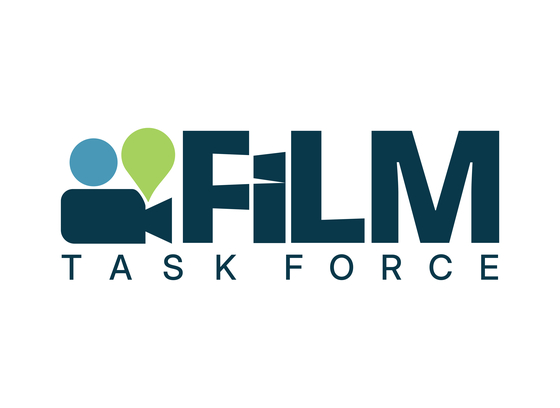 Logo for the FILM Task Force, which includes a video camera icon