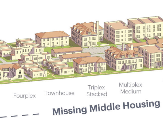 Illustration showing various sized homes