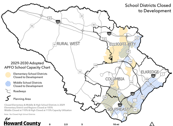 closed school district map