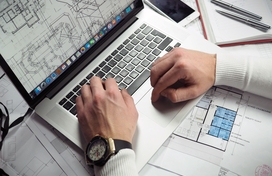 man using a laptop