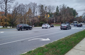 Image of intersection on Columbia Road