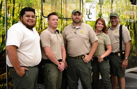 Five park rangers