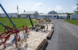 Historic farm equipment