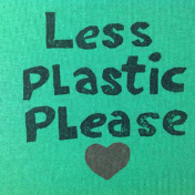 less plastic please logo