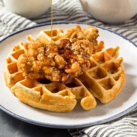 chicken and waffles