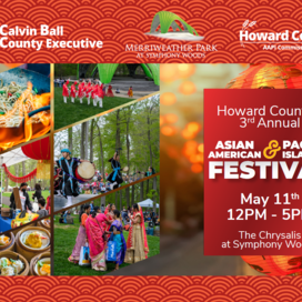 Festival activities including a wok cooking food, people dancing, and the Chrysalis stage.
