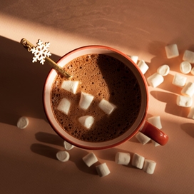 a cup of hot cocoa 