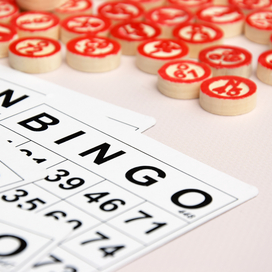 Bingo cards and markers