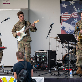 Performers at the good vibes and voices concert