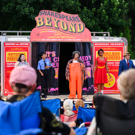 Performers at the Shakespeare Beyond presentation at Rockburn Branch Park.
