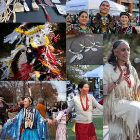 A collage of past performers and artisans from NAHM.